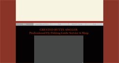Desktop Screenshot of crestedbutteangler.com